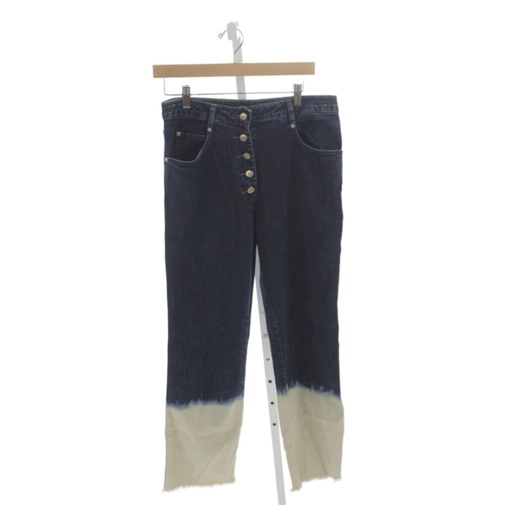 Miaou Womens Straight Jeans Blue Mid Rise Cotton Size 29